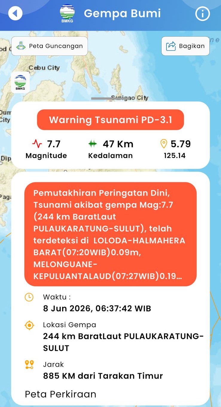 PERINGATAN DINI TSUNAMI
